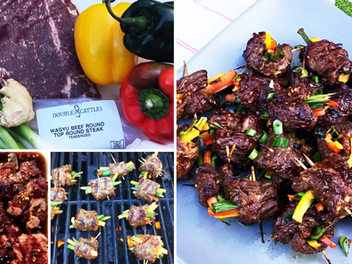 Simple Way Prepare Recipe Top Round Wagyu Beef Steak Roll Ups with Peppers &amp;amp; Onions that is So Delicious, Delicious}