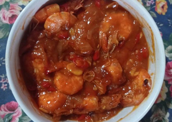 Recipe: Tasty Udang Saus Padang