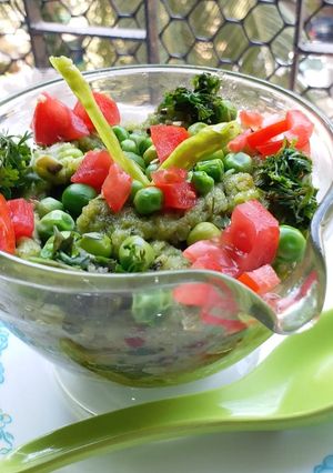 A picture of Green Peas Upma.