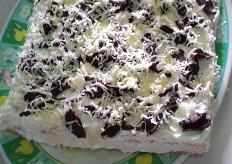 Brownis keju tart