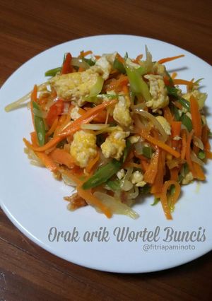 Foto resep Orak Arik Wortel Buncis