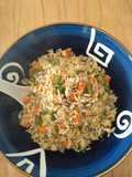 Chow fan de vegetales con arroz integral