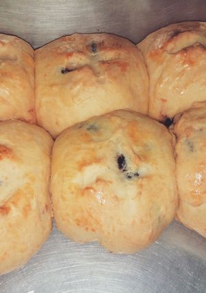 Foto resep Roti manis coklat & strawberry 