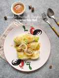 Sweedish Meatballs Bungkus Sawi Dengan Saus Pedas Manis