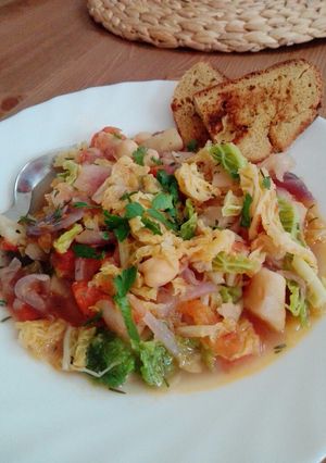 Una foto de Caldo de invierno vegano