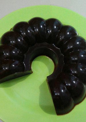 Foto resep Puding coklat simple