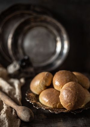 Zdjęcie przepisu Pączki pieczone.