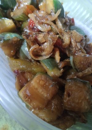 Foto resep Tumis terong bulat ikan teri
