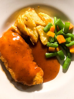 Foto resep Chiken cheese steak with barbeque sauce