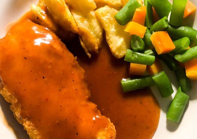 Resep: Chiken cheese steak with barbeque sauce Bunda Pasti Bisa