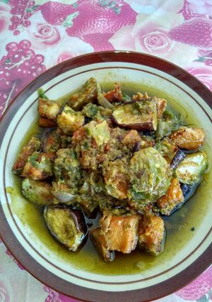 Foto resep Ikan Asin Terong Cabe Ijo