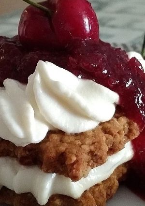 Φωτογραφία της συνταγής Digestive cheesecake sandwich