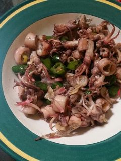 Foto resep Cumi Asin tumis Kecombrang