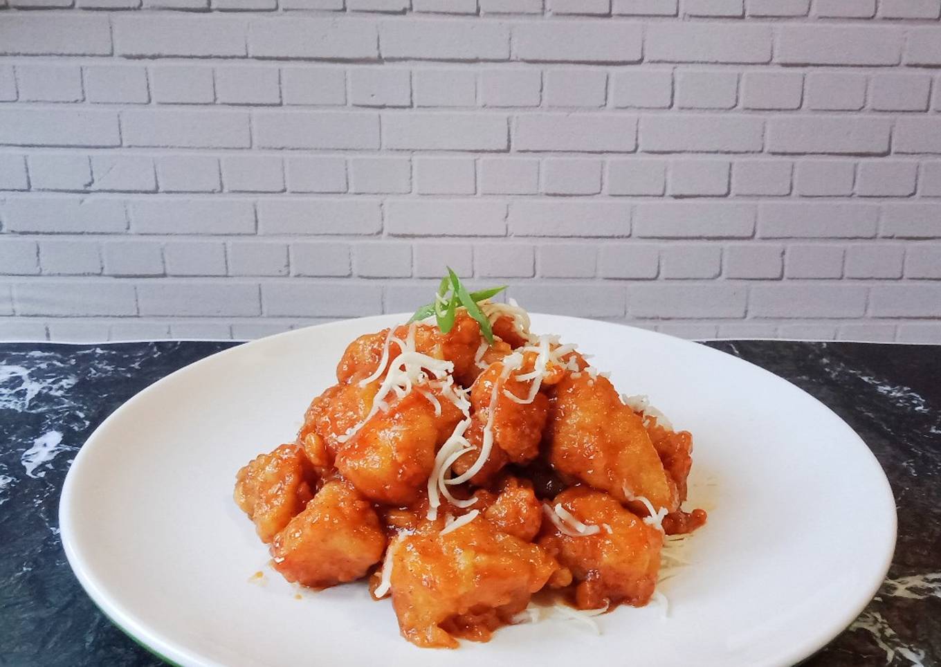 Korean Sweet and Spicy Chicken Popcorn