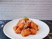 Gambar ayam popcorn lada hitam