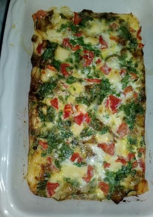 صورة لوصفة قراتان باذنجان وجريوات وطماطم 🍅🍆😋