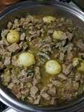 Beef Cortadillo in Fresh Tomato Sauce with Potatoes