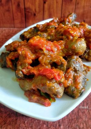 Foto resep 588. Balado Hati Ampela Ayam