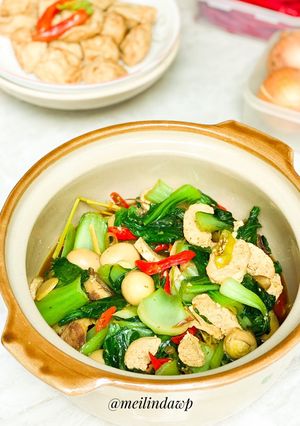Foto resep Tumis sawi tahu