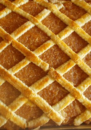 Rácsos almás recept fotója