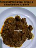 Rendang Daging Sapi Simple & Empuk dalam 30 Menit