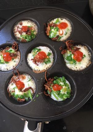 Hình của món Trứng cút nướng.