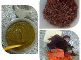 MPASI Bubur bayam merah salmon