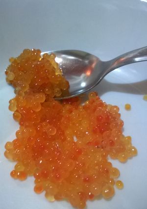 Una foto de Caviar de trucha. Patagonia pura y dura.