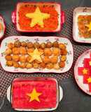 Bữa ăn rực rỡ màu cờ mừng ngày 30.4