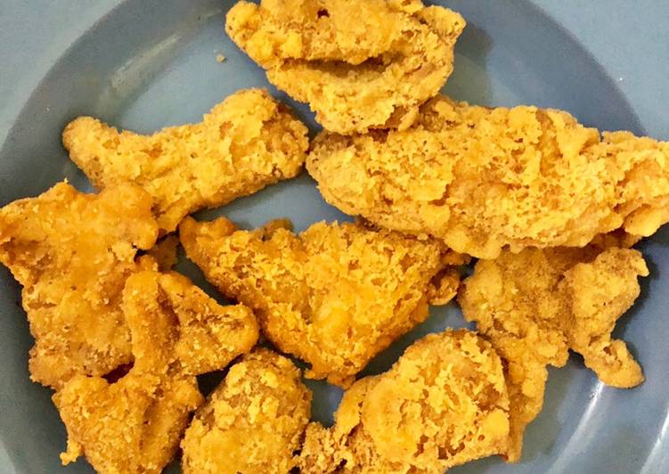 Kulit Ayam KFC ala ala / Telor Dadar Goreng Tepung Crispy