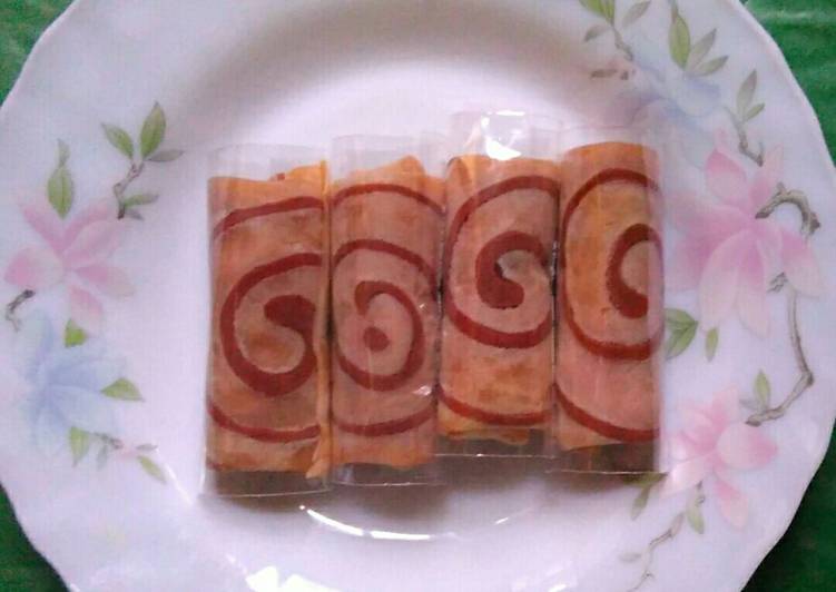 Olahan dadar gulung motif | Resep Membuat dadar gulung motif Yang Enak Dan Mudah