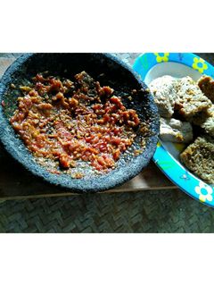 Foto resep tempe bacem sambel tomat