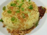 Nasi liwet kuning teri