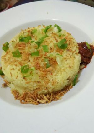Foto resep Nasi liwet kuning teri