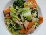 Capcay goreng sosis