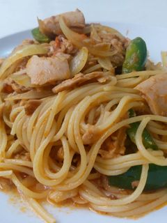 Foto resep Spaghetti Tuna Pedas