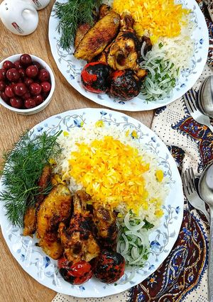 عکسی از دستور ❤️بال پاچین کبابی😍