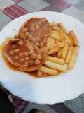 25.Lomo adobado con picada y garbanzos