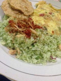 Foto resep Nasi goreng bayam