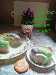 Foto resep *Puding cendol kelapa muda*