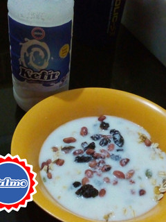 Foto resep 😍 muesli jalmo kefir 😍 (sarapan sehat)