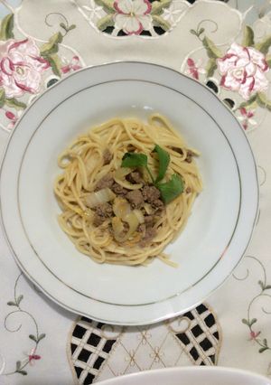 Foto resep spageti daging sapi