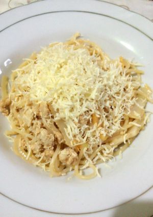 Foto resep spageti ayam keju