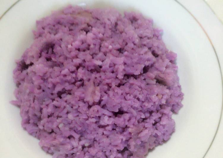 Cara Gampang Membuat Nasi uduk ungu, Lezat