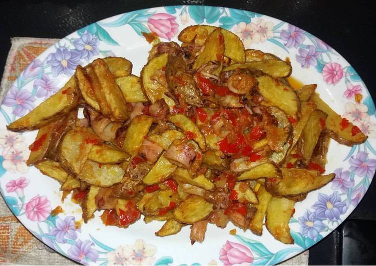 Resep Sambal Cumi Asin &amp; Kentang Anti Gagal