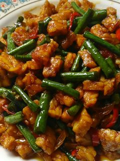 Foto resep TUMIS TEMPE KACANG PANJANG 