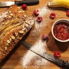 A picture of Banana Almond Bread.
