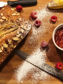 A picture of Banana Almond Bread.