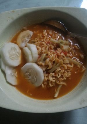 Foto resep supermie kuah pedas