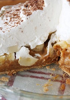 Una foto de Tarta dulce de leche y banana